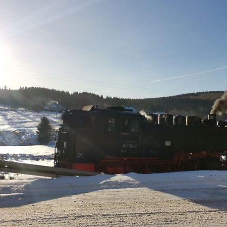 Ferienwohnung Bimmelbahn Blick Oberwiesenthal Esterno foto